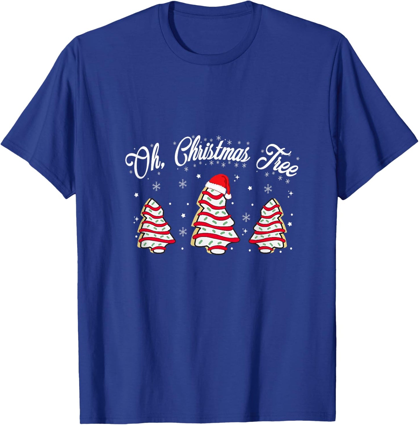 Funny Oh Christmas Tree Cakes Debbie Becky Jen Cake Lovers T-Shirt - T-Shirt | Royal