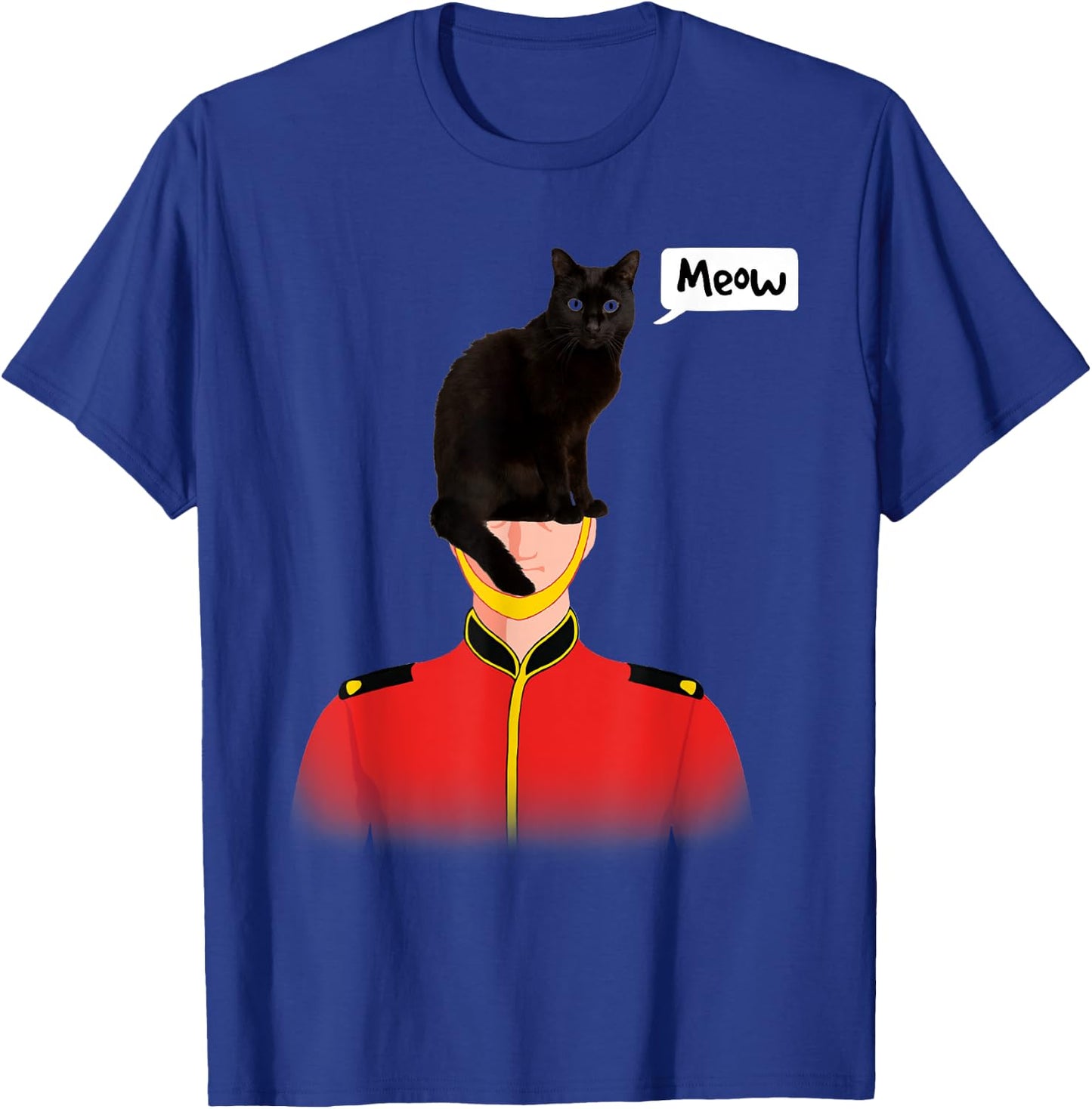 Funny London Guard Lost His Hat | Cat Lover Shirt Gift Men Women Girls Kids T-Shirt - T-Shirt | Royal