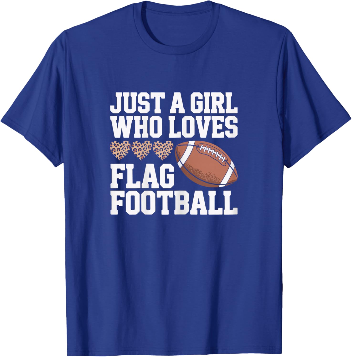 Just A Girl Who Loves Flag Football, Sports Player Women T-Shirt - T-Shirt | Royal