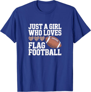 Just A Girl Who Loves Flag Football, Sports Player Women T-Shirt - T-Shirt | Royal