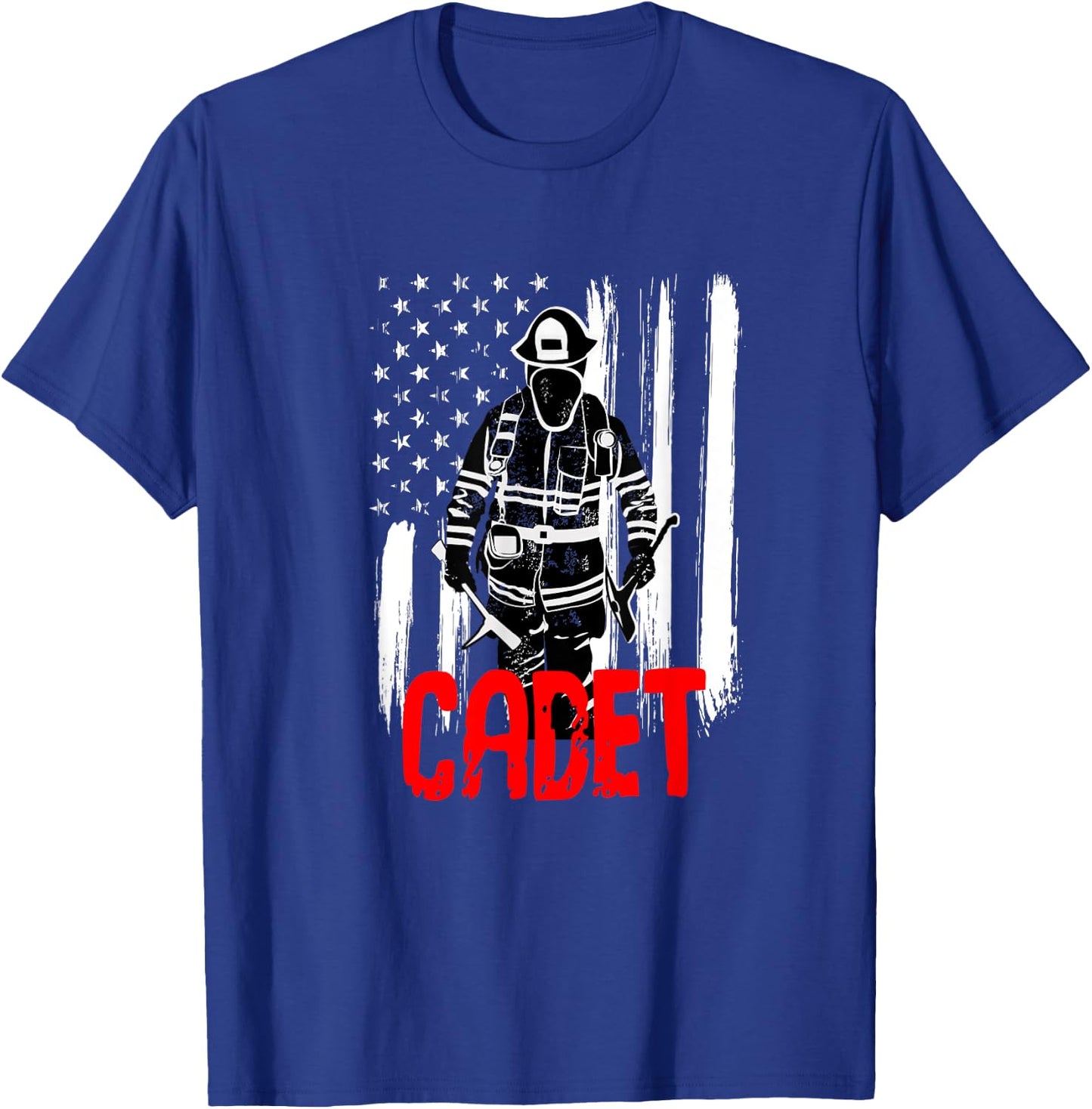 Fire Cadet Shirt for Firefighter in Training Academy T-Shirt - T-Shirt | Royal