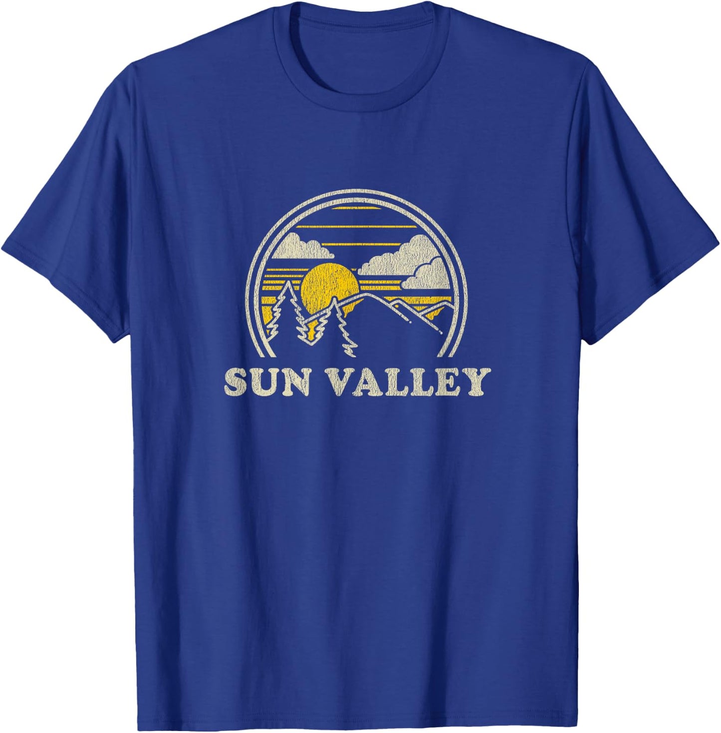 Sun Valley Idaho ID T Shirt Vintage Hiking Mountains T-Shirt - T-Shirt | Royal