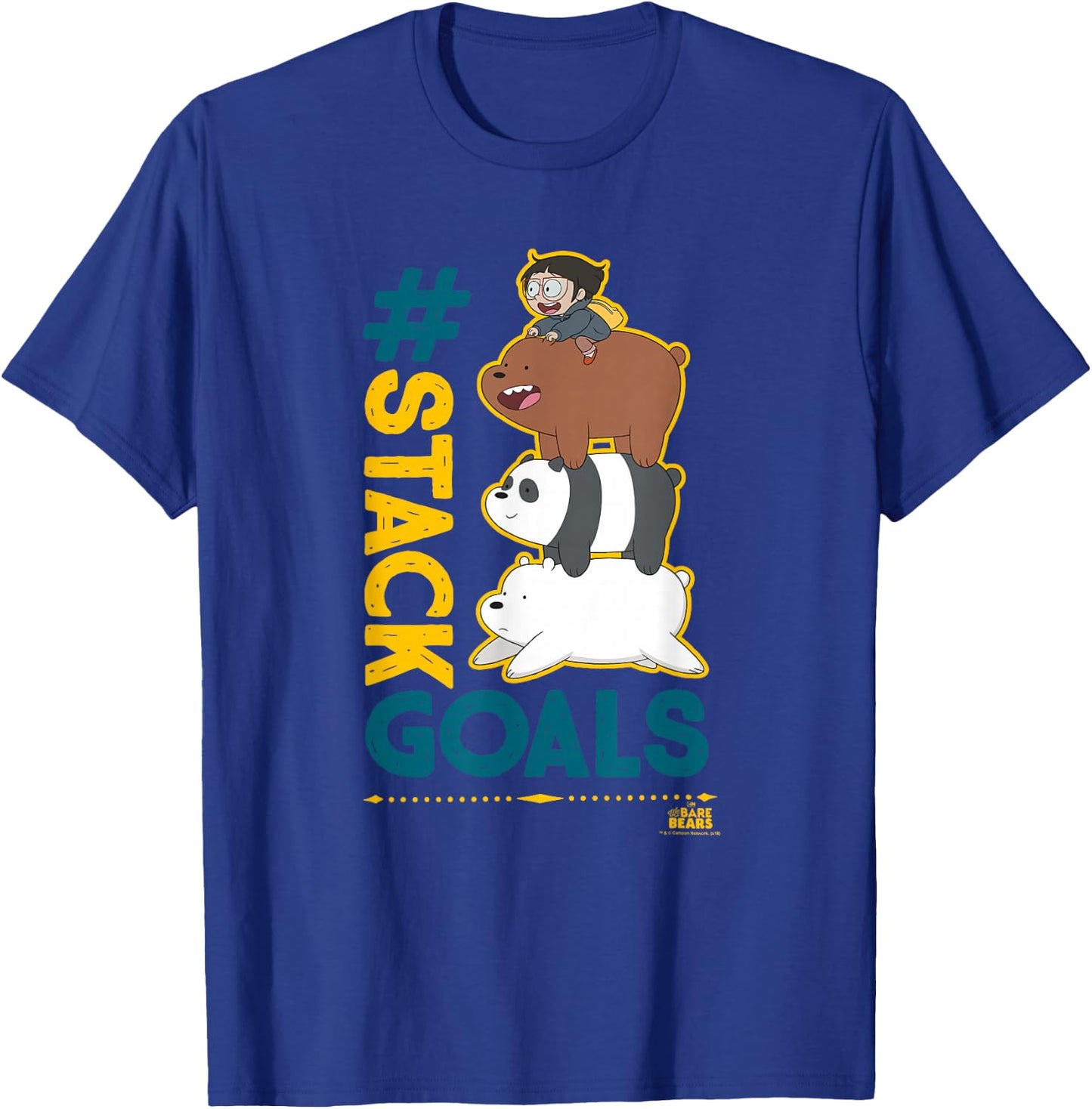 We Bare Bears #Stack Goals T-Shirt - T-Shirt | Royal