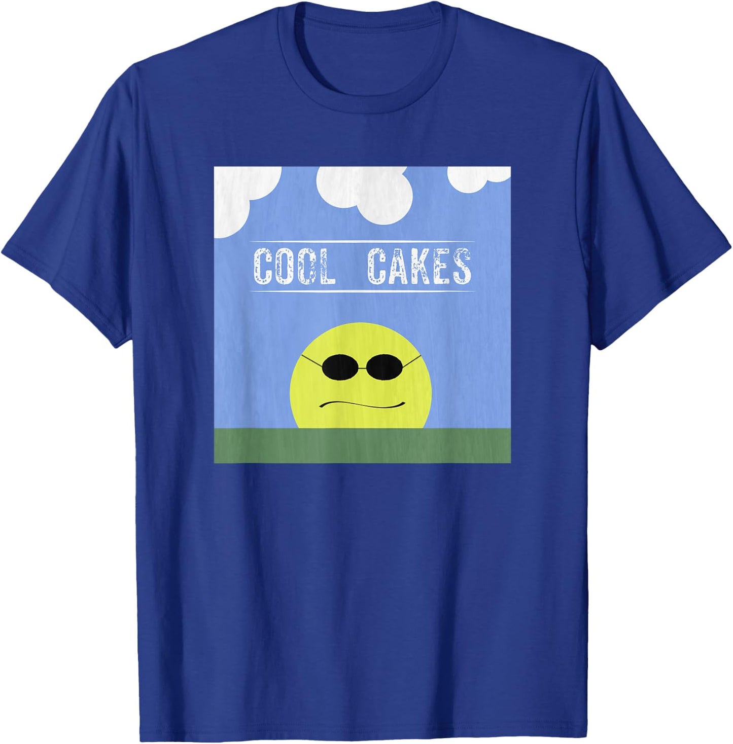 Cool Cakes Shirt | Thrift Store Weird Gift Novelty T-Shirt - T-Shirt | Royal