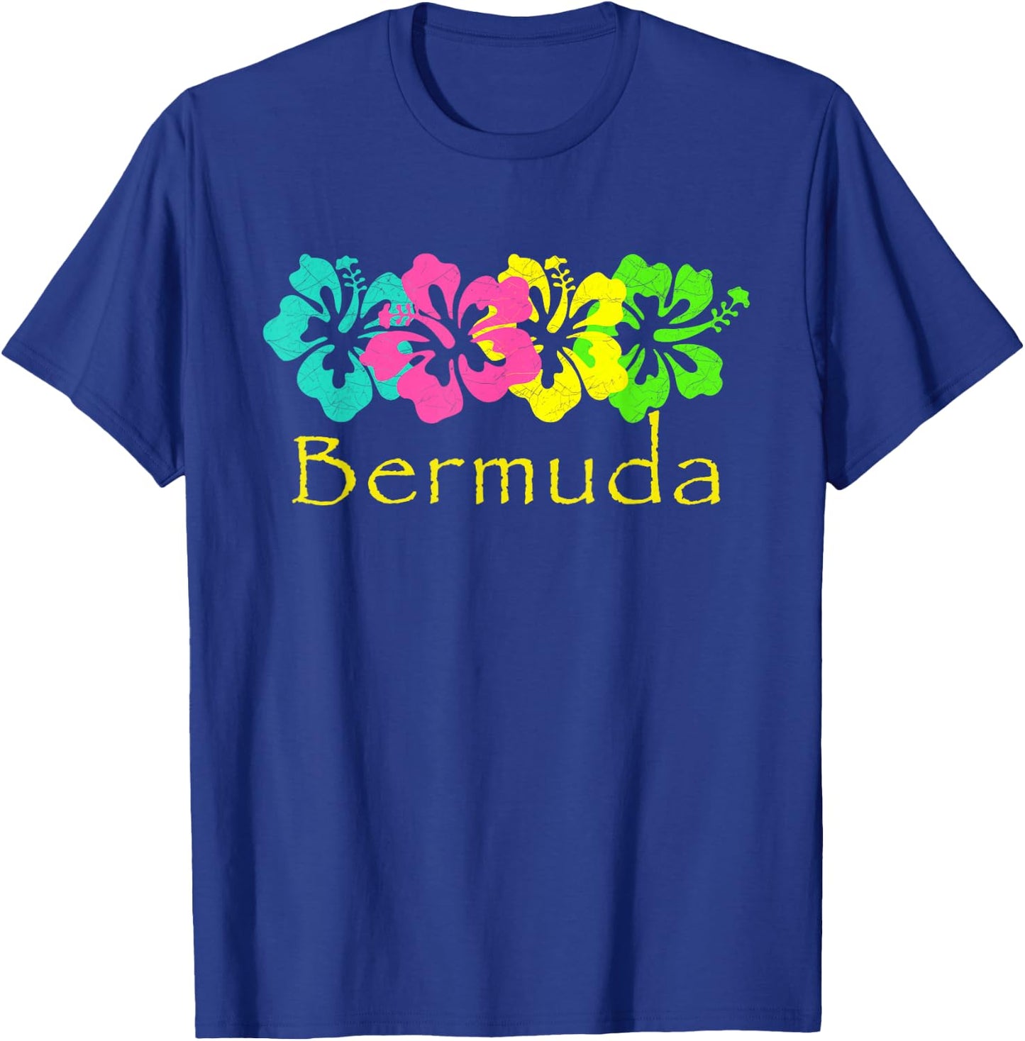 Bermuda Tropical Beach/Bermuda Travel Surf T-Shirt - T-Shirt | Royal