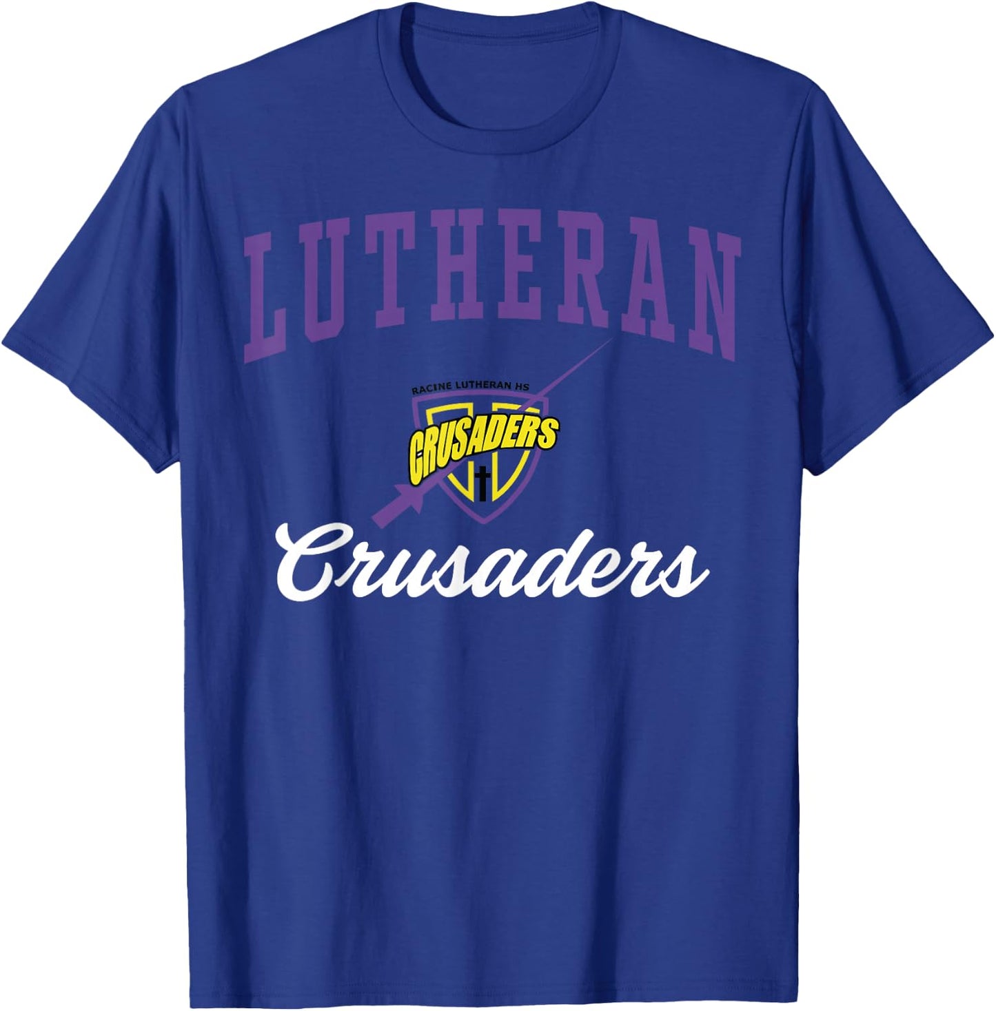 Racine Lutheran High School Crusaders C3 T-Shirt - T-Shirt | Royal