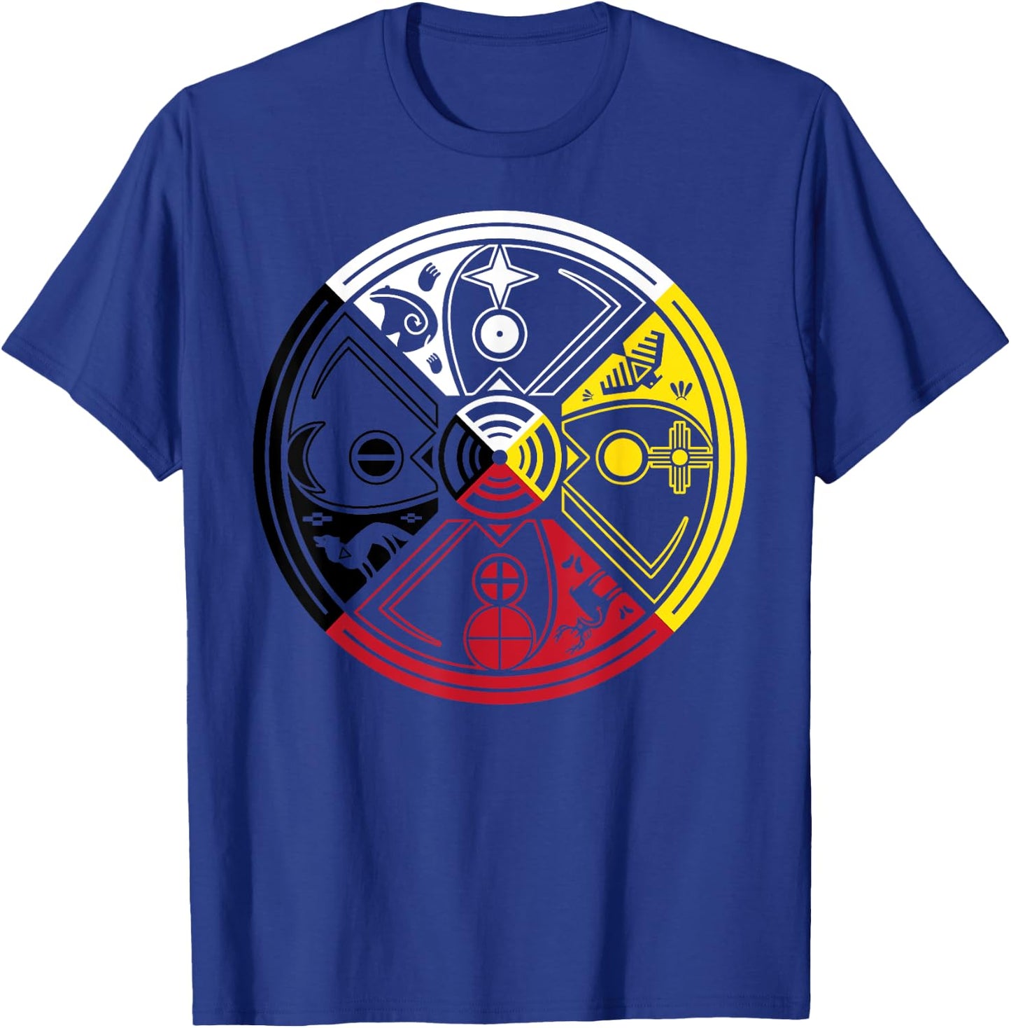 Medicine Wheel Sacred Hoop T-Shirt - T-Shirt | Royal