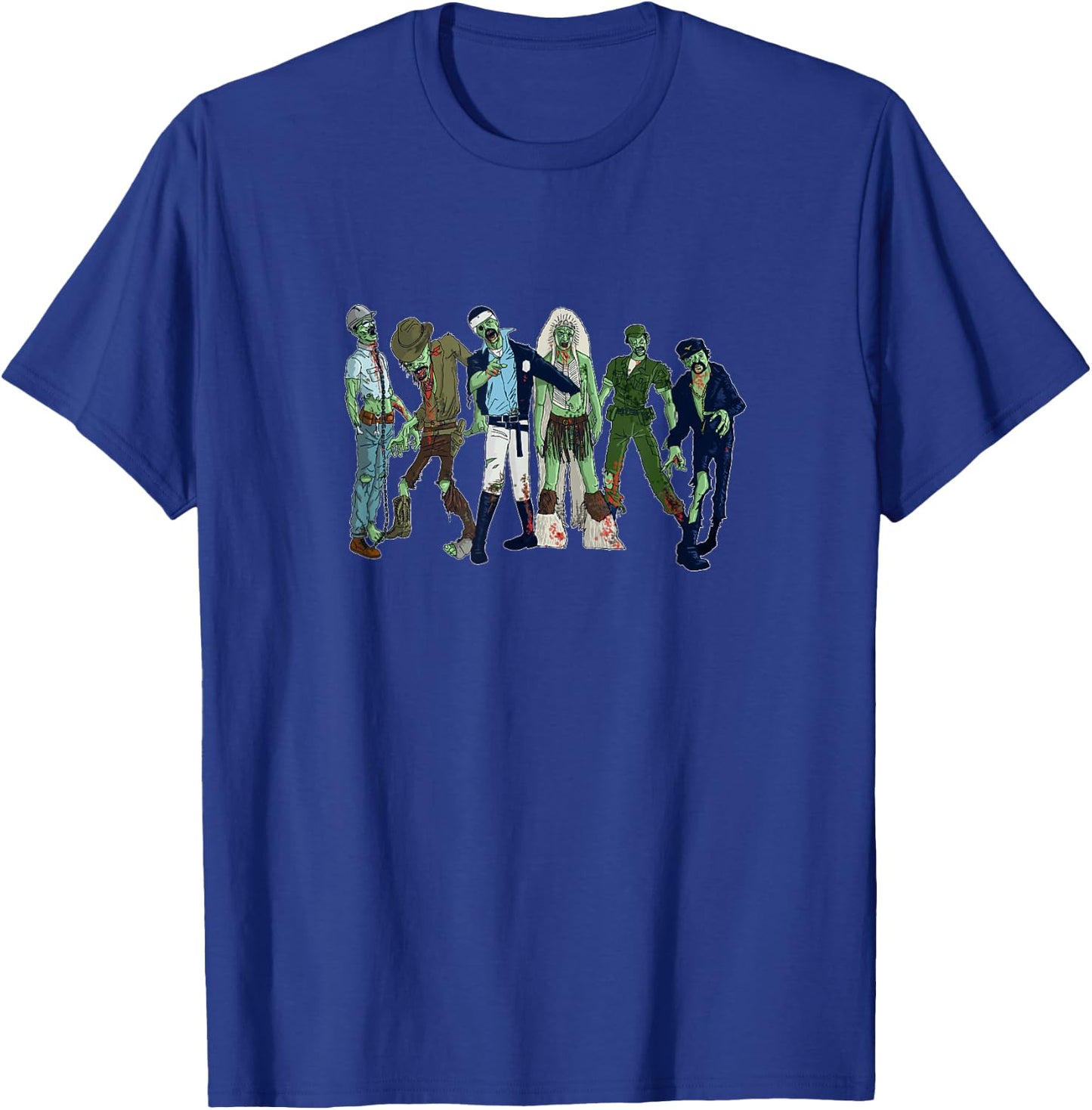 Village of the Zombie People Spooky Zombie Design T-Shirt - T-Shirt | Royal