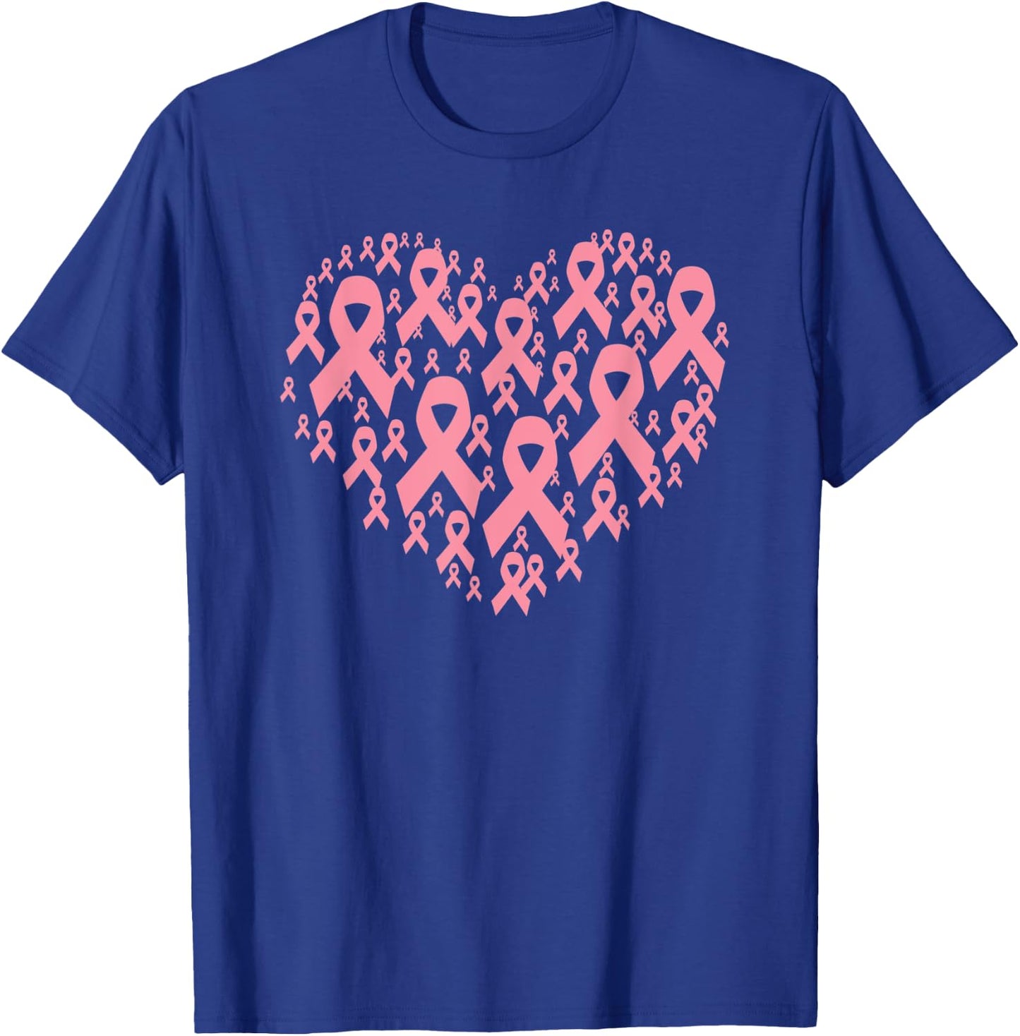 Breast Cancer Support Love Breast Cancer Awareness T-Shirt - T-Shirt | Royal