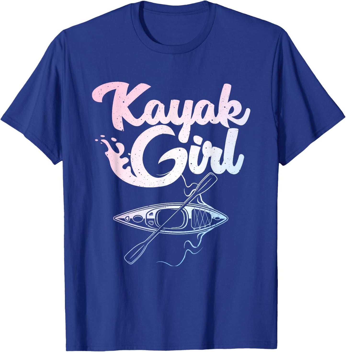 Funny Kayak Girl Art Girls Kayaking Lovers Kayak T-Shirt - T-Shirt | Royal