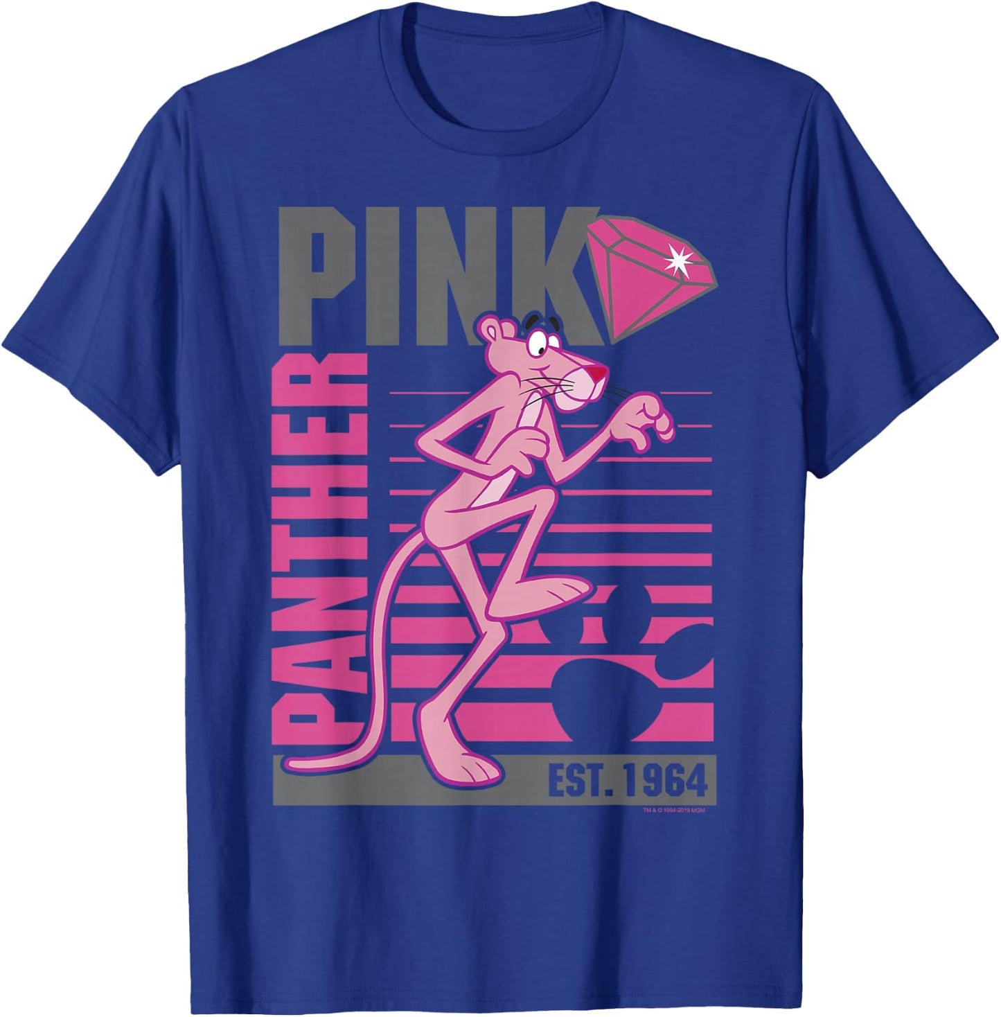 Pink Panther Lined Portrait T-Shirt - T-Shirt | Royal