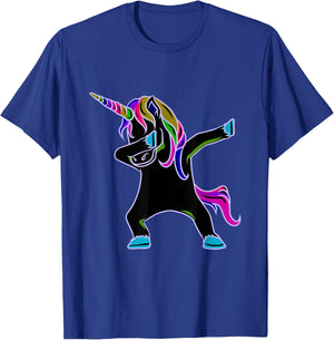 EDM Rave Shirt - Magical Dabbing Unicorn Festival T-Shirt - T-Shirt | Royal