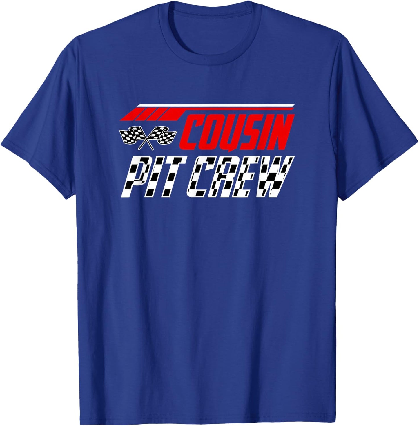 Racing Birthday Matching Family Race Car Pit Crew Cousin Kid T-Shirt - T-Shirt | Royal