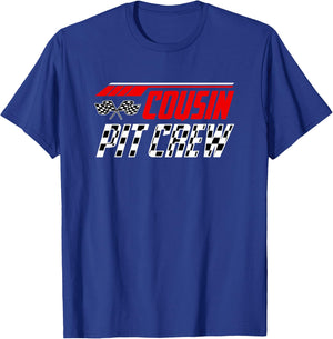 Racing Birthday Matching Family Race Car Pit Crew Cousin Kid T-Shirt - T-Shirt | Royal
