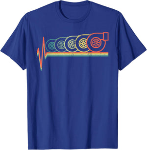 Turbo Heartbeat Gift JDM Gift T-Shirt - T-Shirt | Royal