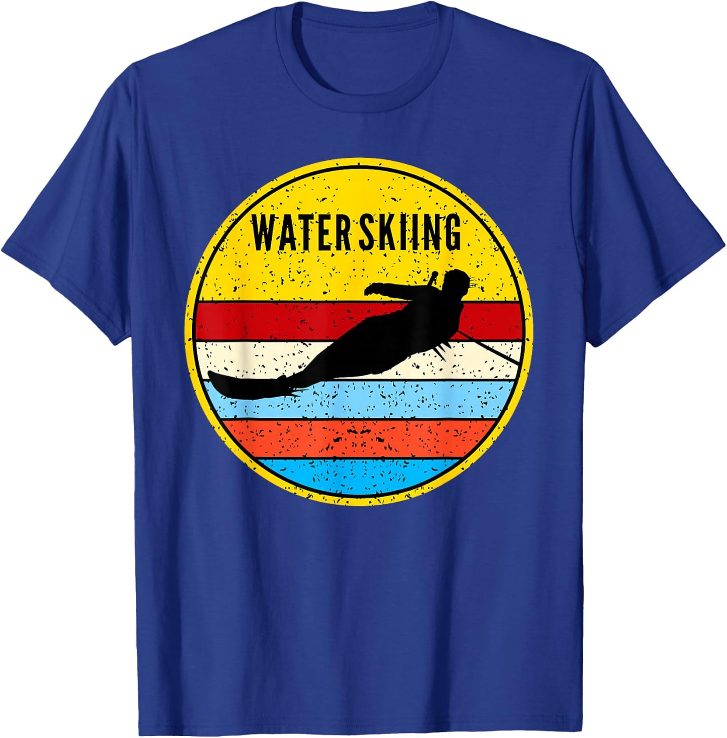 Water Skiing Retro Waterski Ski Water Sports T-Shirt - T-Shirt | Royal