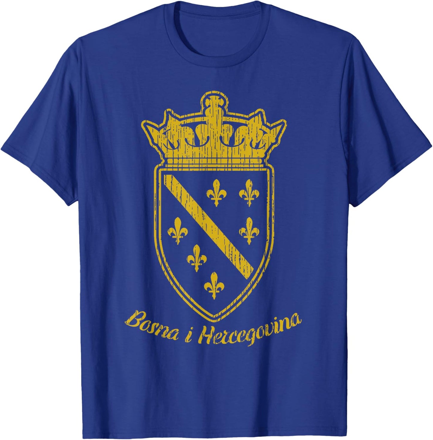 Bosnia Bosnian Flag Bosna i Hercegovina Balkan Fan T-Shirt - T-Shirt | Royal