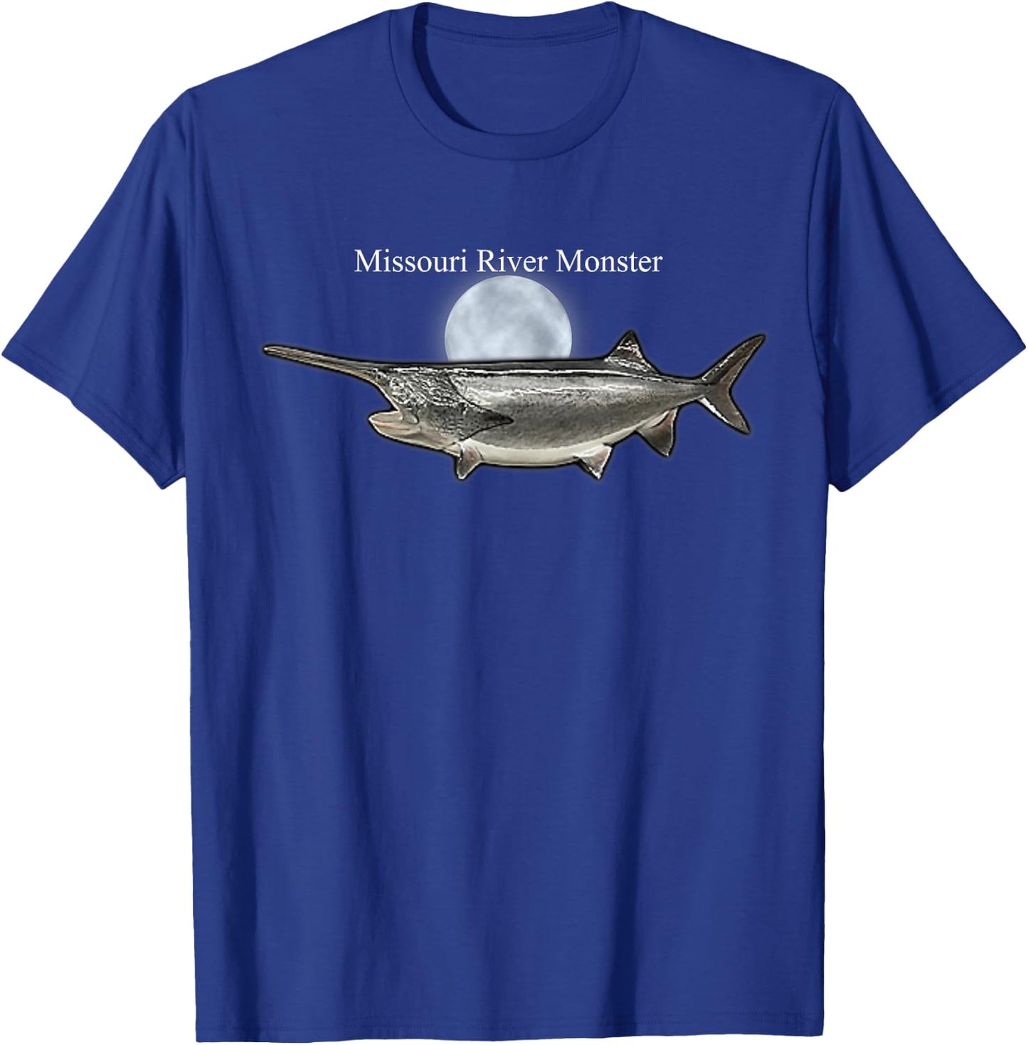 Paddlefish Missouri River Monster fishing T-Shirt - T-Shirt | Royal