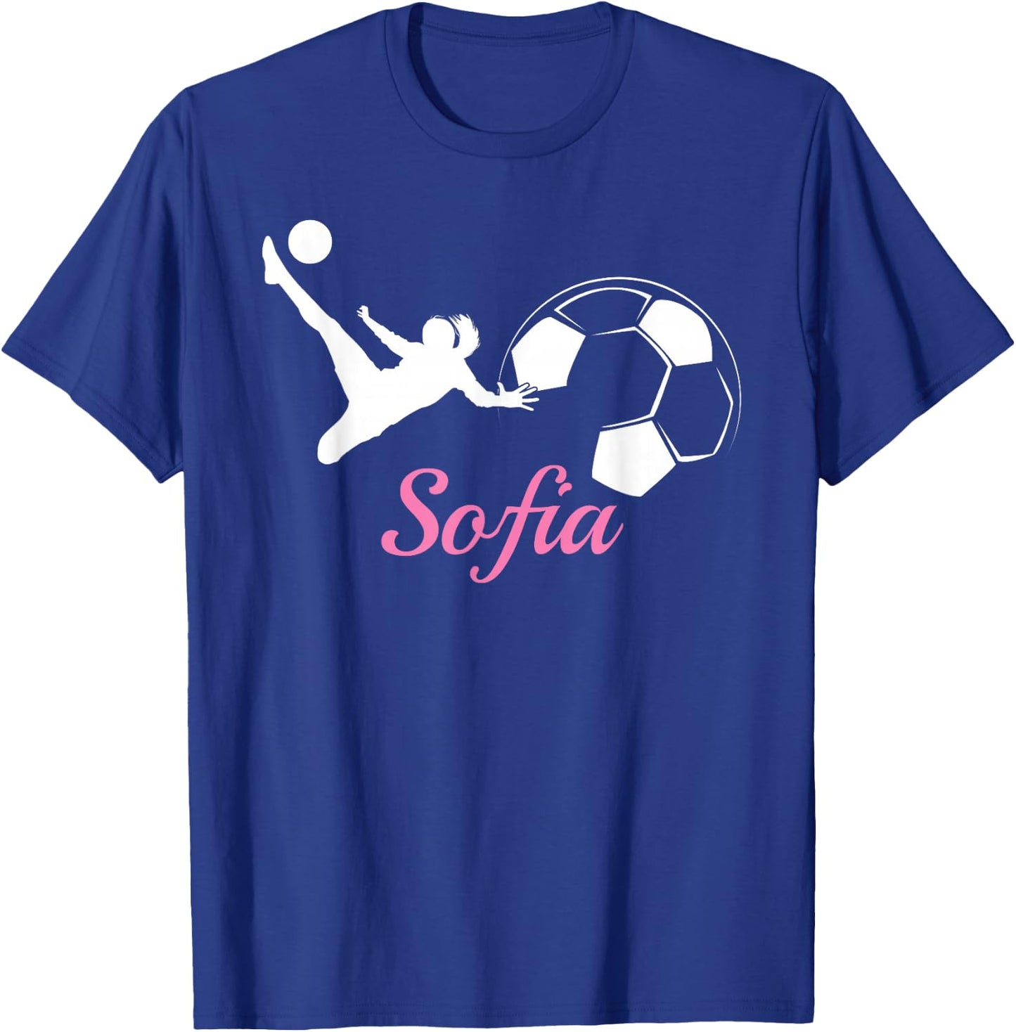 Sofia Name Gift Personalized Soccer T-Shirt - T-Shirt | Royal