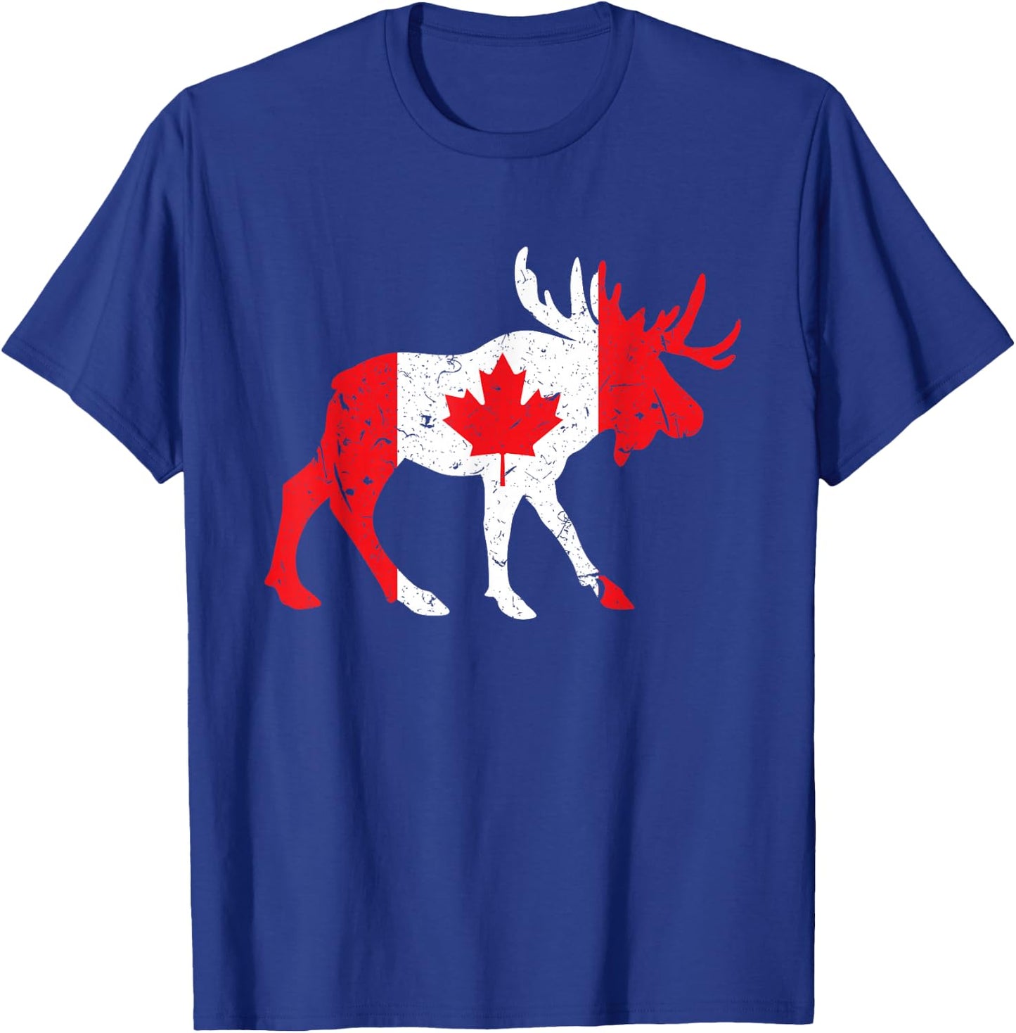 Maple Leaf Animal Canadian Flag Canada T-Shirt - T-Shirt | Royal