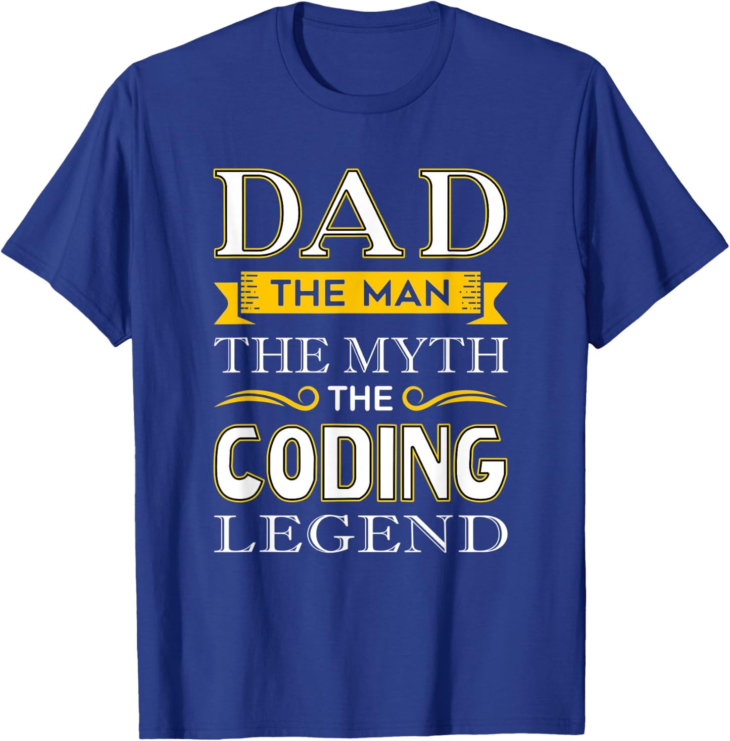 Coder Dad , Computer Coding Dad T-Shirt - T-Shirt | Royal