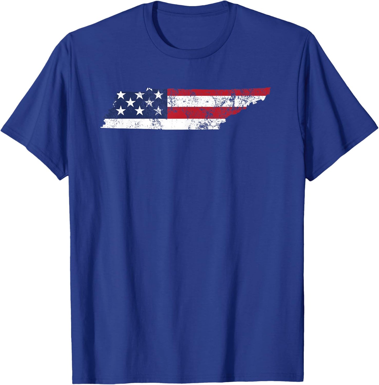 Vintage Tennessee USA Flag State Pride T-Shirt - T-Shirt | Royal