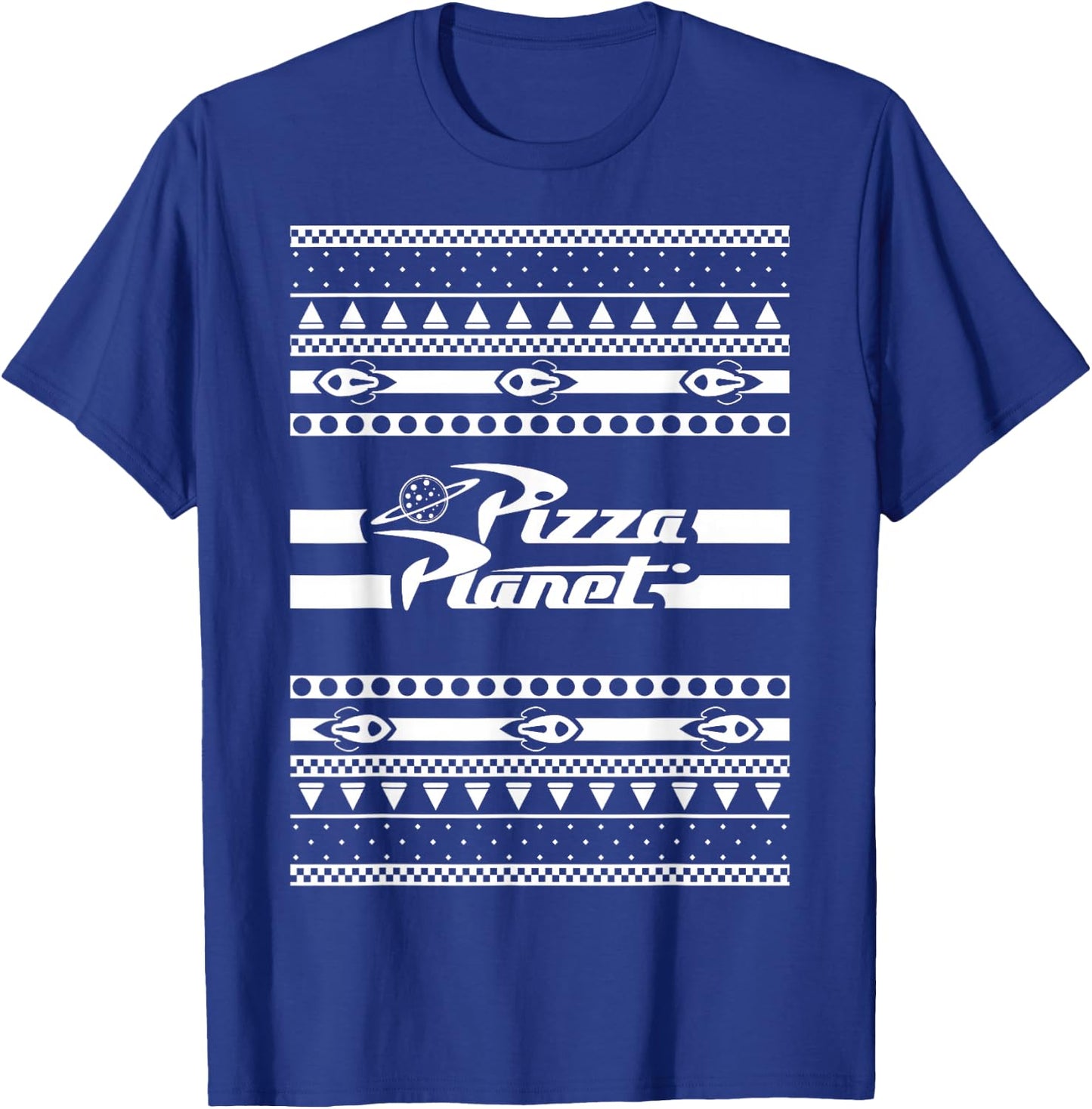 Disney Pixar Toy Story Pizza Planet Ugly Christmas T-Shirt - T-Shirt | Royal