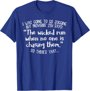 Funny Running Quote Shirt Marathon Runners Gift Jogging Race T-Shirt - T-Shirt | Royal