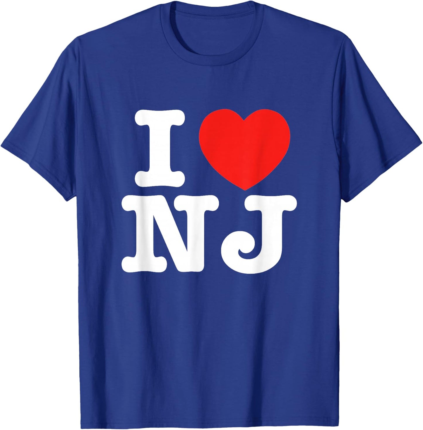 I Heart New Jersey (NJ) Love T-Shirt - T-Shirt | Royal