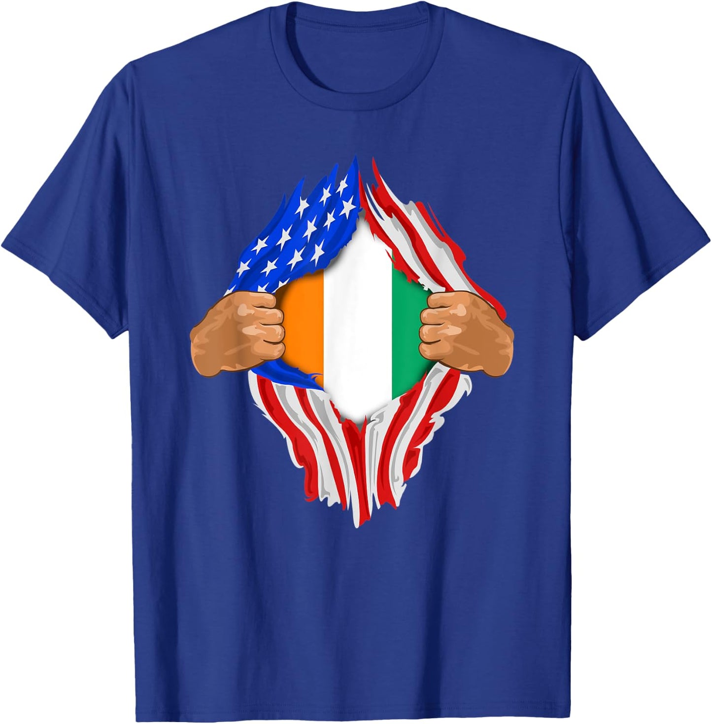 Ivorian Blood Inside Me | Ivory Coast Flag Gift T-Shirt - T-Shirt | Royal