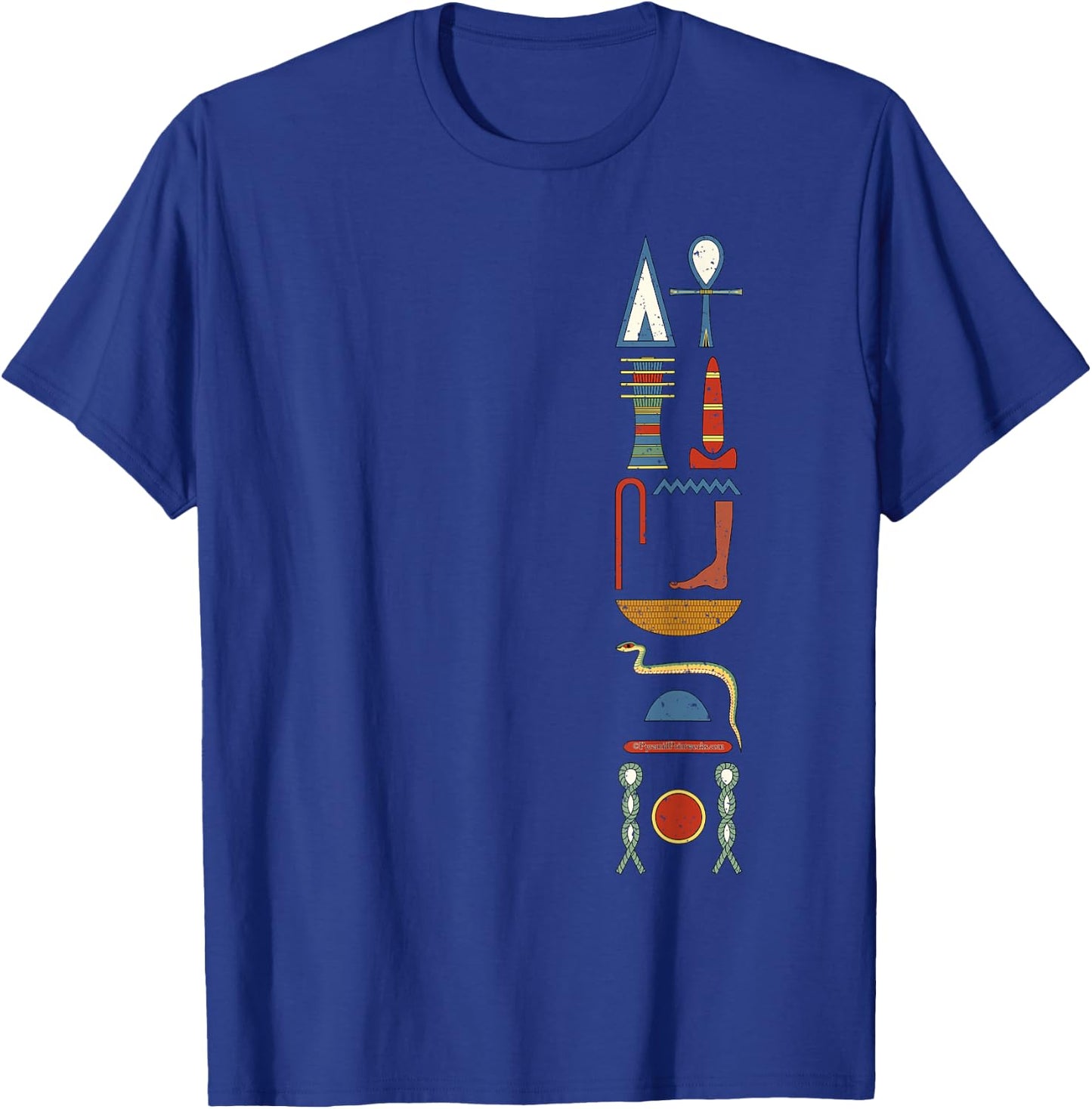 Life Prosperity Health Forever Ancient Egyptian Hieroglyphic T-Shirt - T-Shirt | Royal