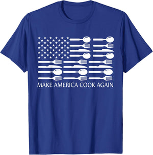 Make America Cook Again Cooking Chef T-Shirt - T-Shirt | Royal