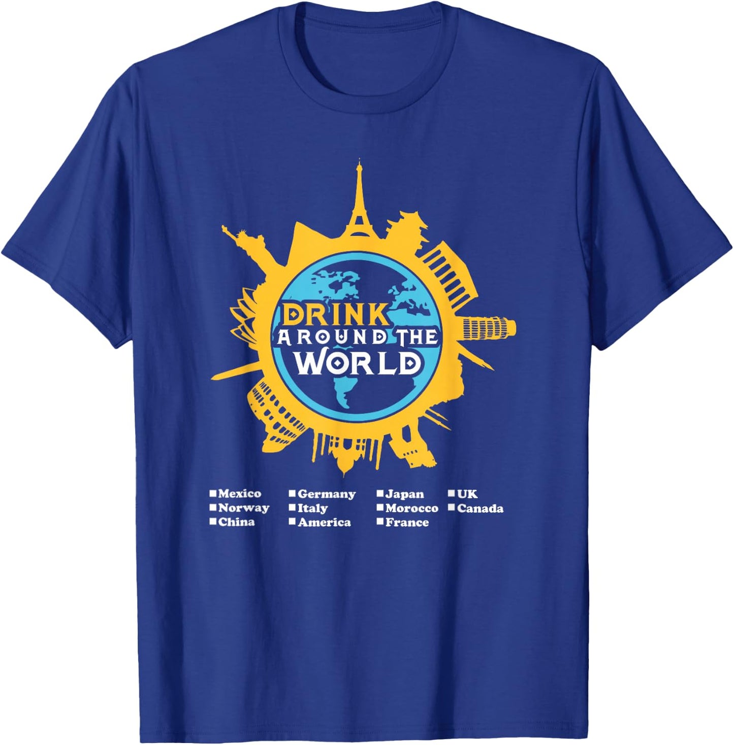 Drink Around the World T-Shirt - T-Shirt | Royal