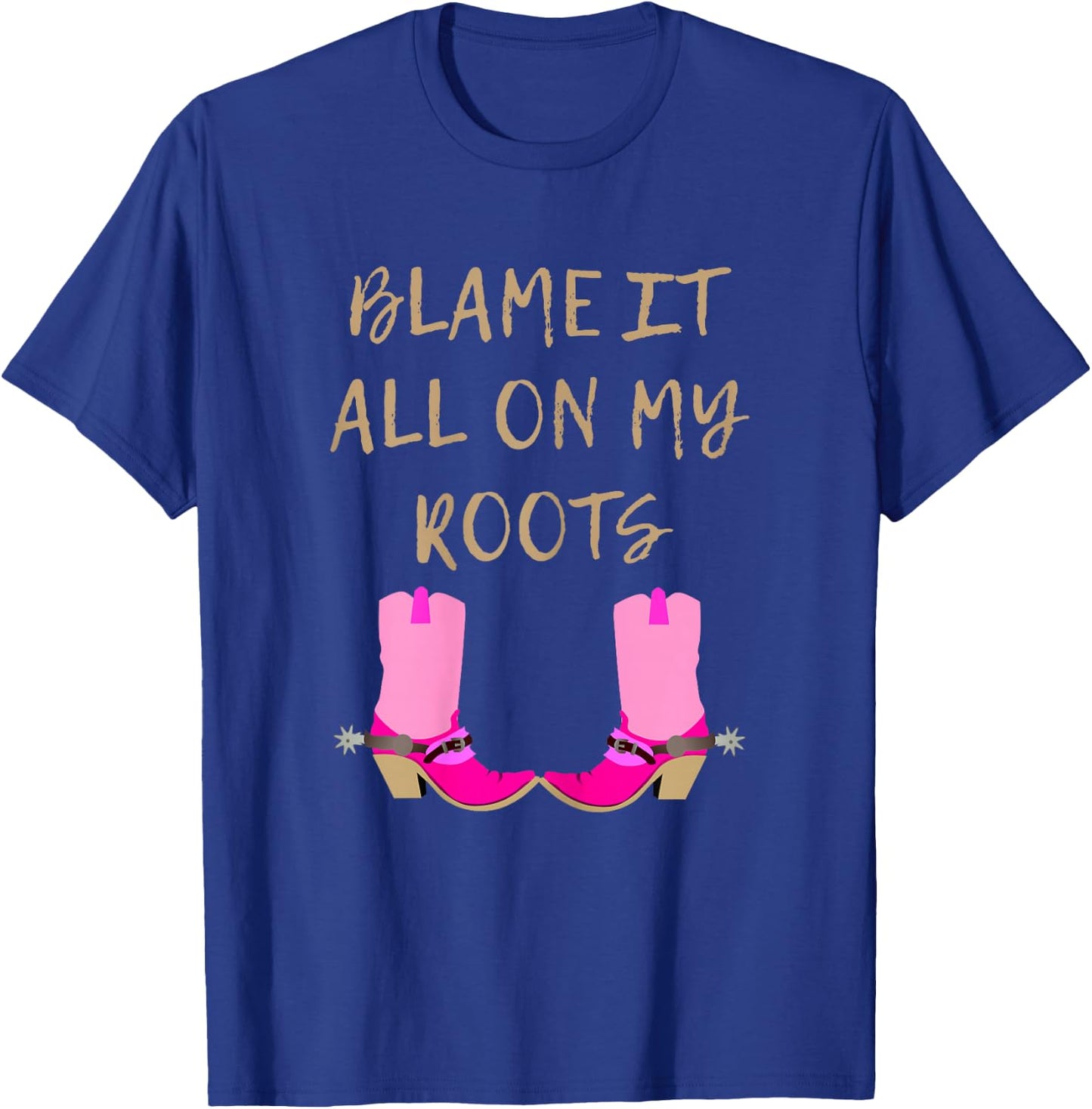 Blame It All On My Roots | Girls Kids - Country T-Shirt - T-Shirt | Royal