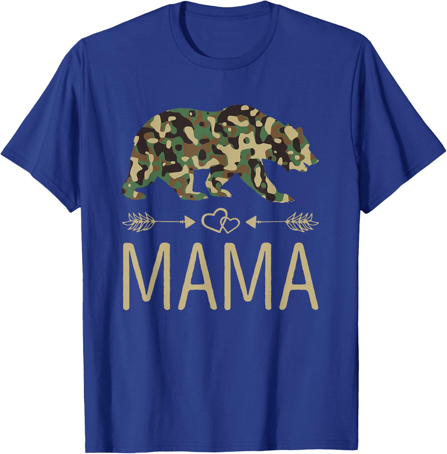 Mama Bear Camo Mother's Day T-Shirt - T-Shirt | Royal