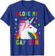 I Love My Gay Son Unicorn Rainbow Parent of Gay Child T-Shirt - T-Shirt | Royal