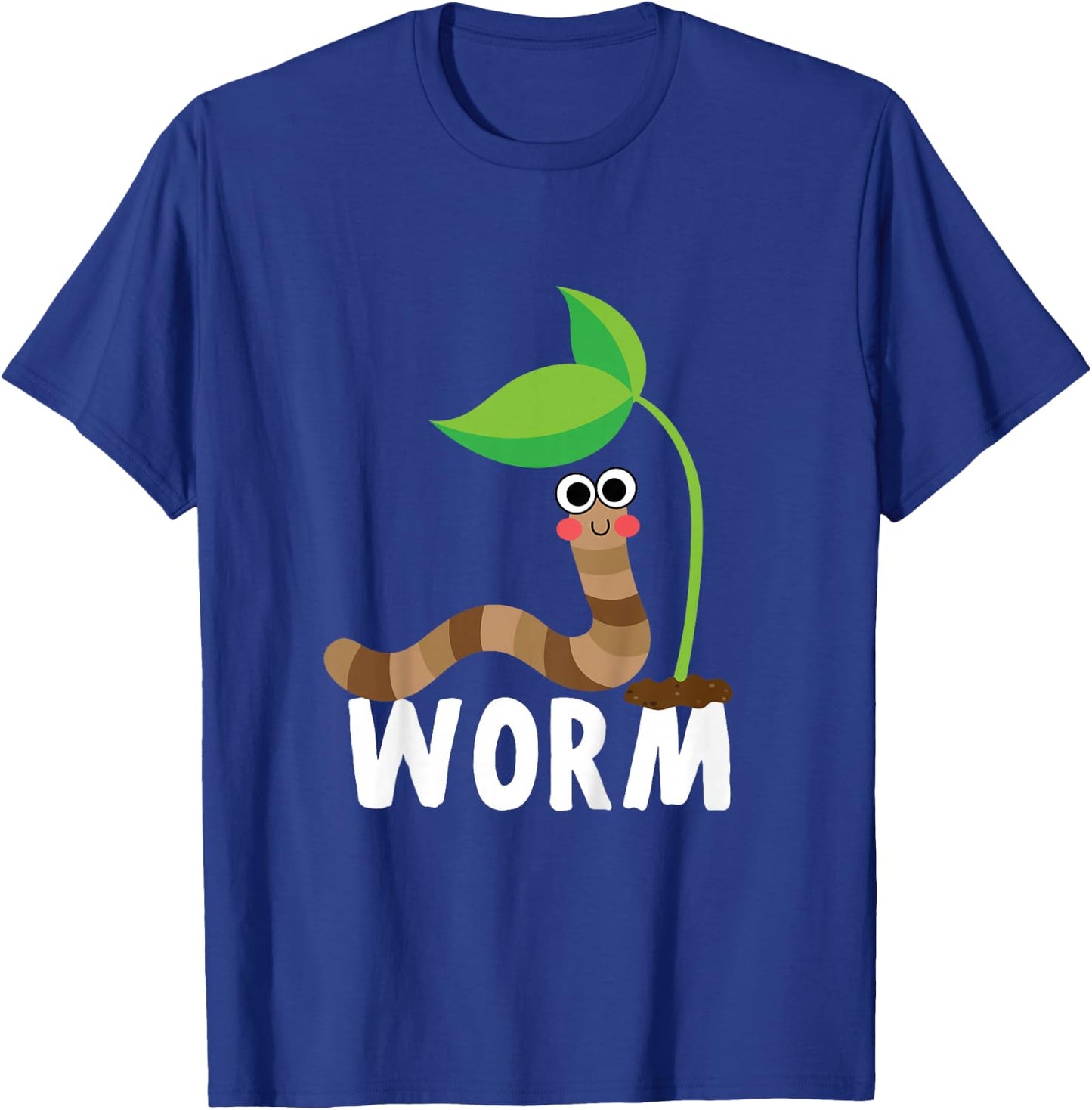 Kids Worm Shirt For Boys Or Girls | Cute Worm Gift T-Shirt - T-Shirt | Royal