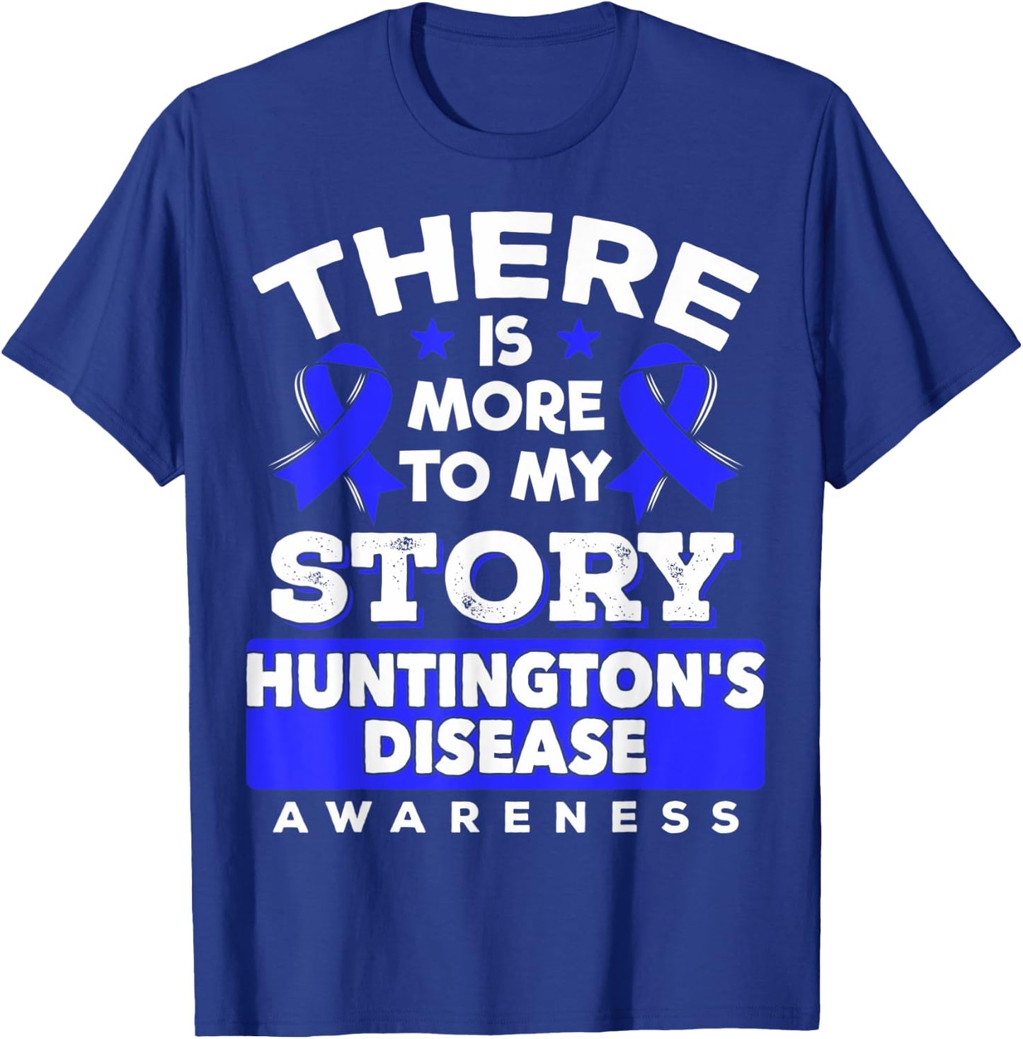 Blue Ribbon - Huntington's Disease Awareness T-Shirt - T-Shirt | Royal