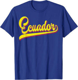 Ecuador National Pride Flag Shir Equadorian Men Women Kids T-Shirt - T-Shirt | Royal