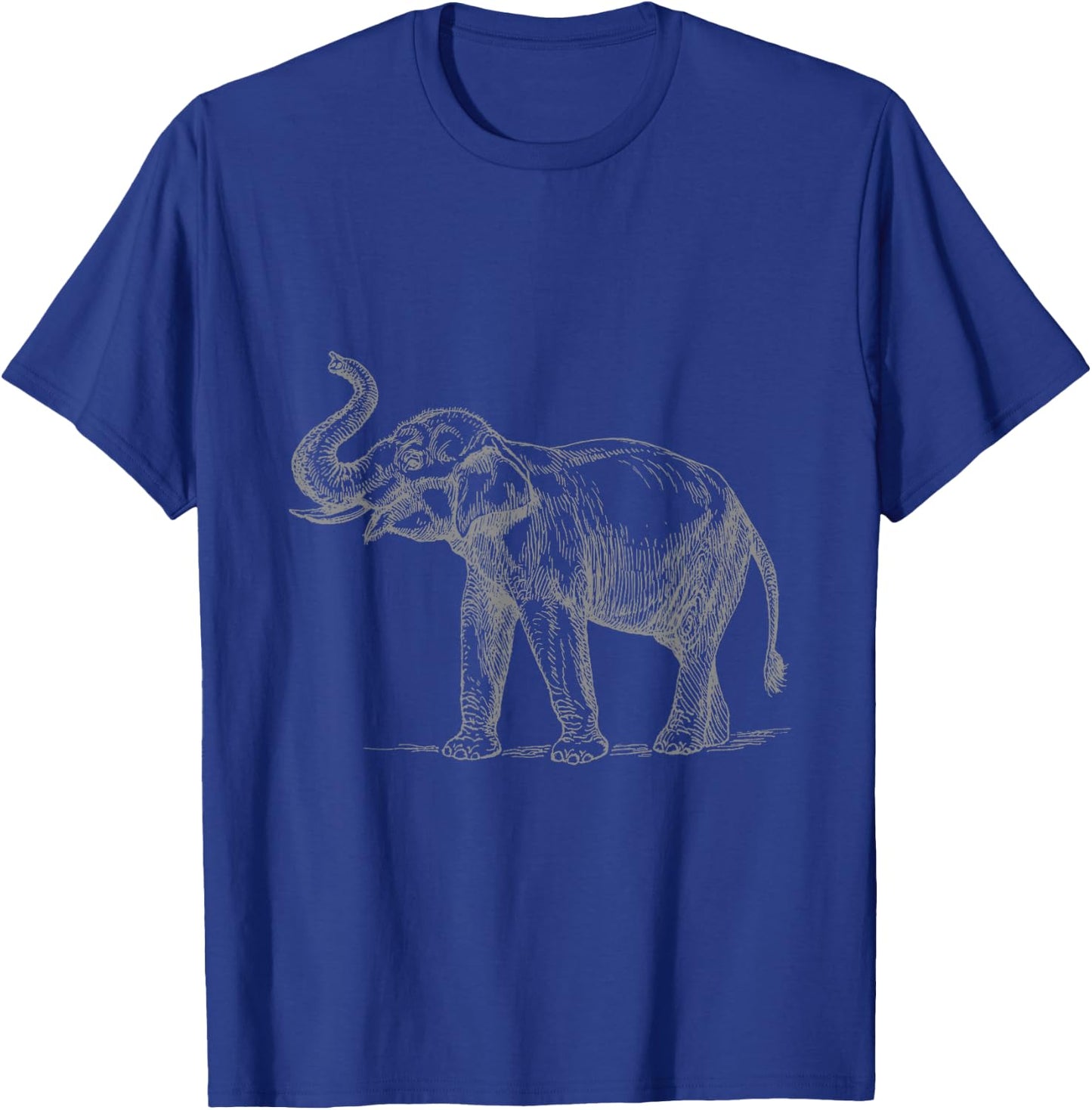 Elephant with Raised Trunk T-Shirt - T-Shirt | Royal