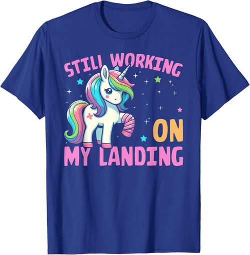 Still Working On My Landing Injury Broken Arm Cute Unicorn