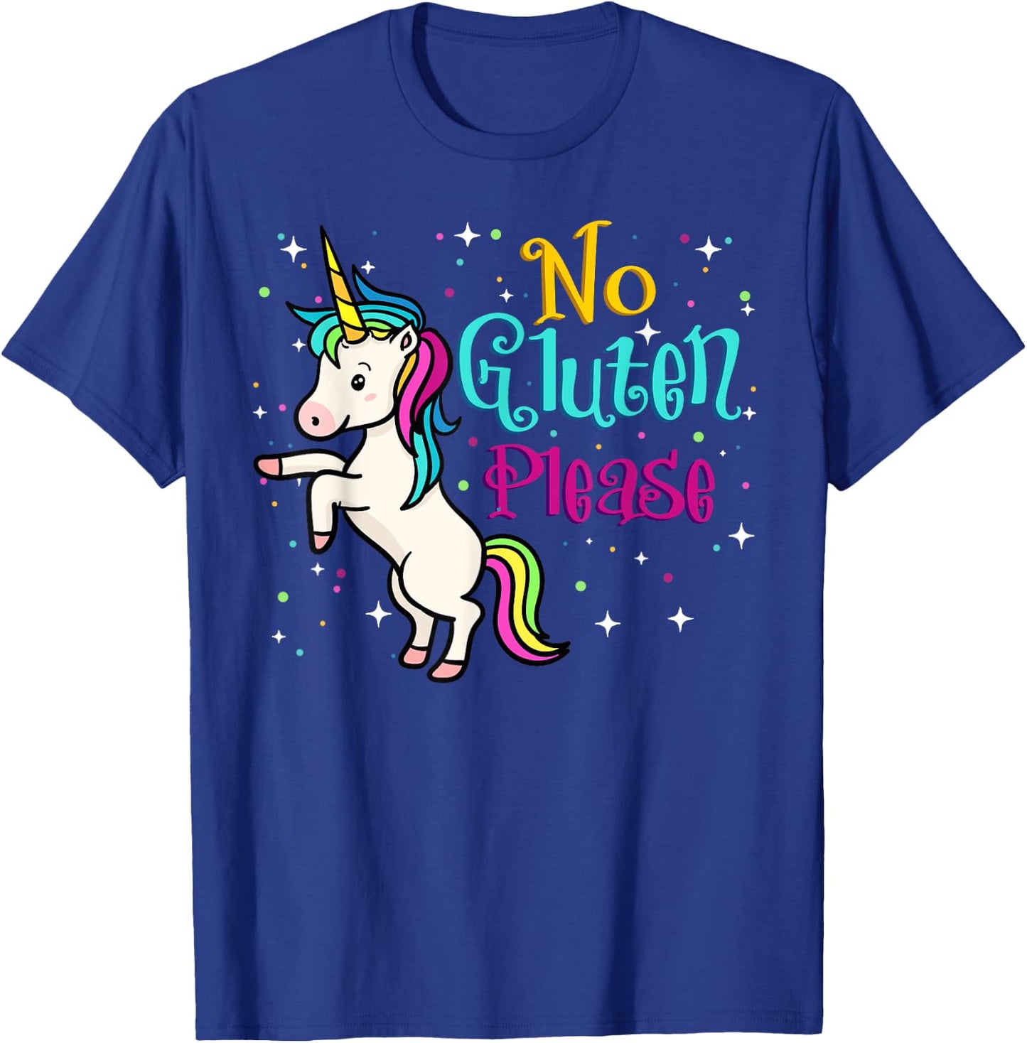 No Gluten Please Shirt Celiac Disease Autoimmune Eco Gift T-Shirt - T-Shirt | Royal
