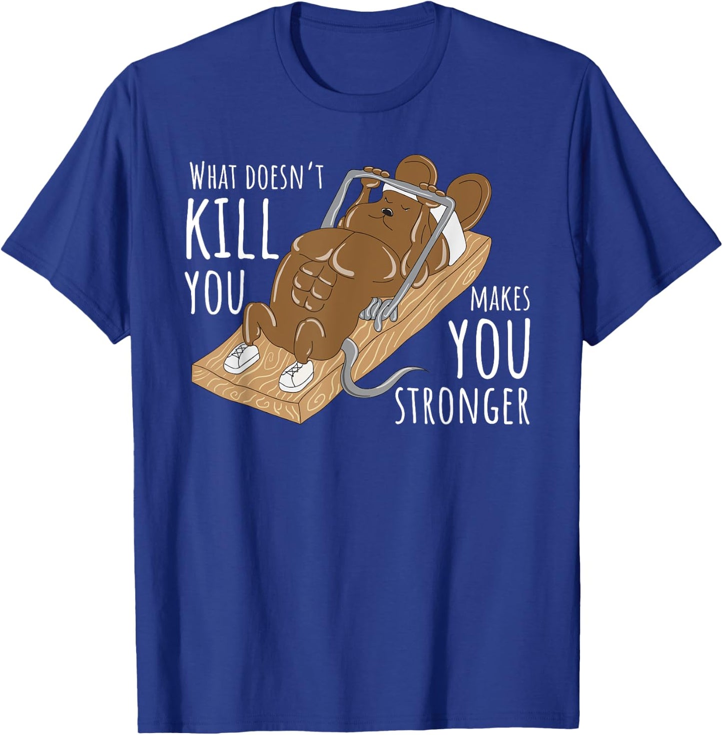 Gym Rat Workout Encouragement Funny Motivational Quote Gift T-Shirt - T-Shirt | Royal