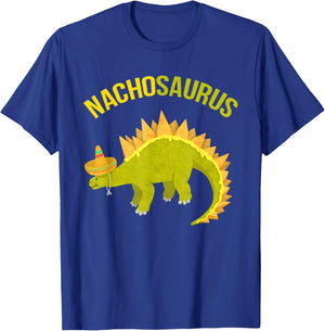 Nachosaurus Dinosaur Stegosaurus Nacho Pun Gift T Shirt T-Shirt - T-Shirt | Royal