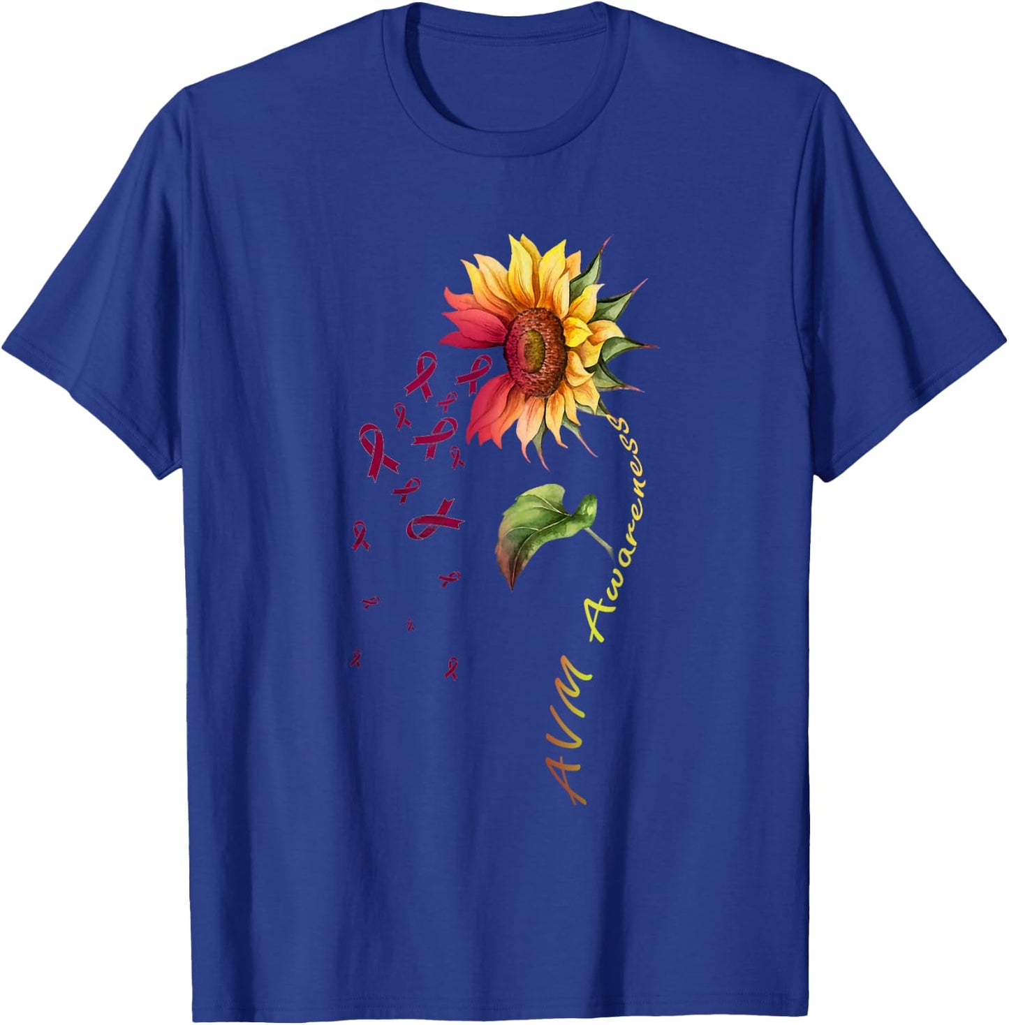 AVM Awareness Sunflower Shirt T-Shirt - T-Shirt | Royal
