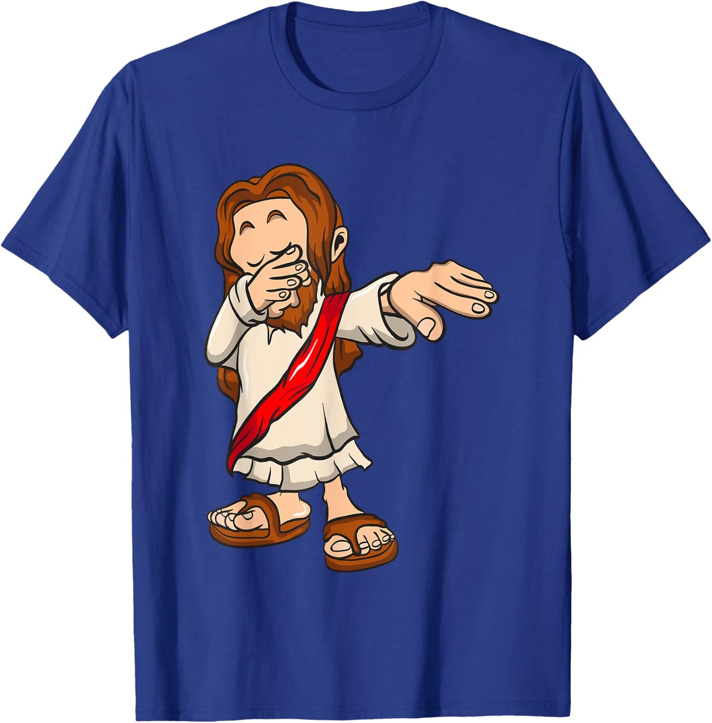 Dabbing Jesus Shirt T-Shirt - T-Shirt | Royal