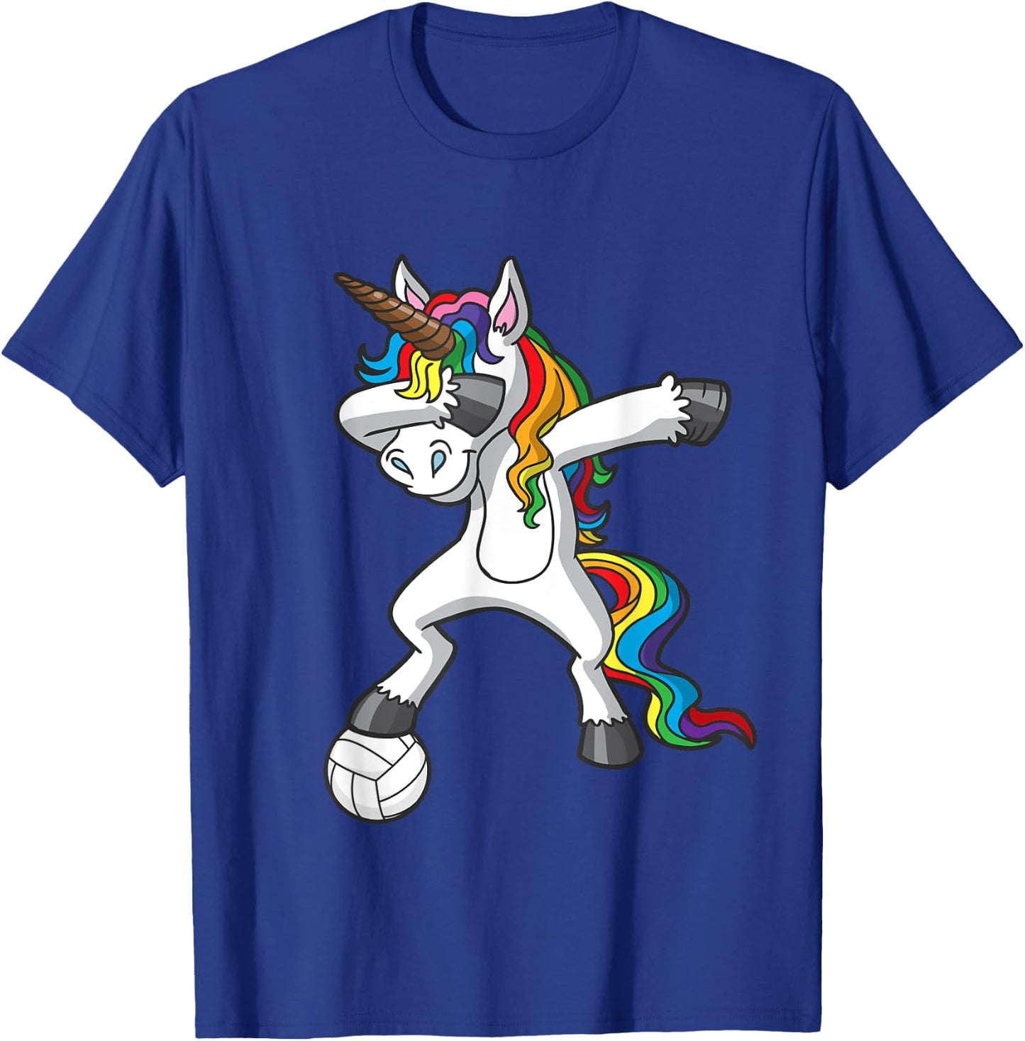 Dabbing Unicorn Volleyball Player Team Goalie Girls T-Shirt - T-Shirt | Royal