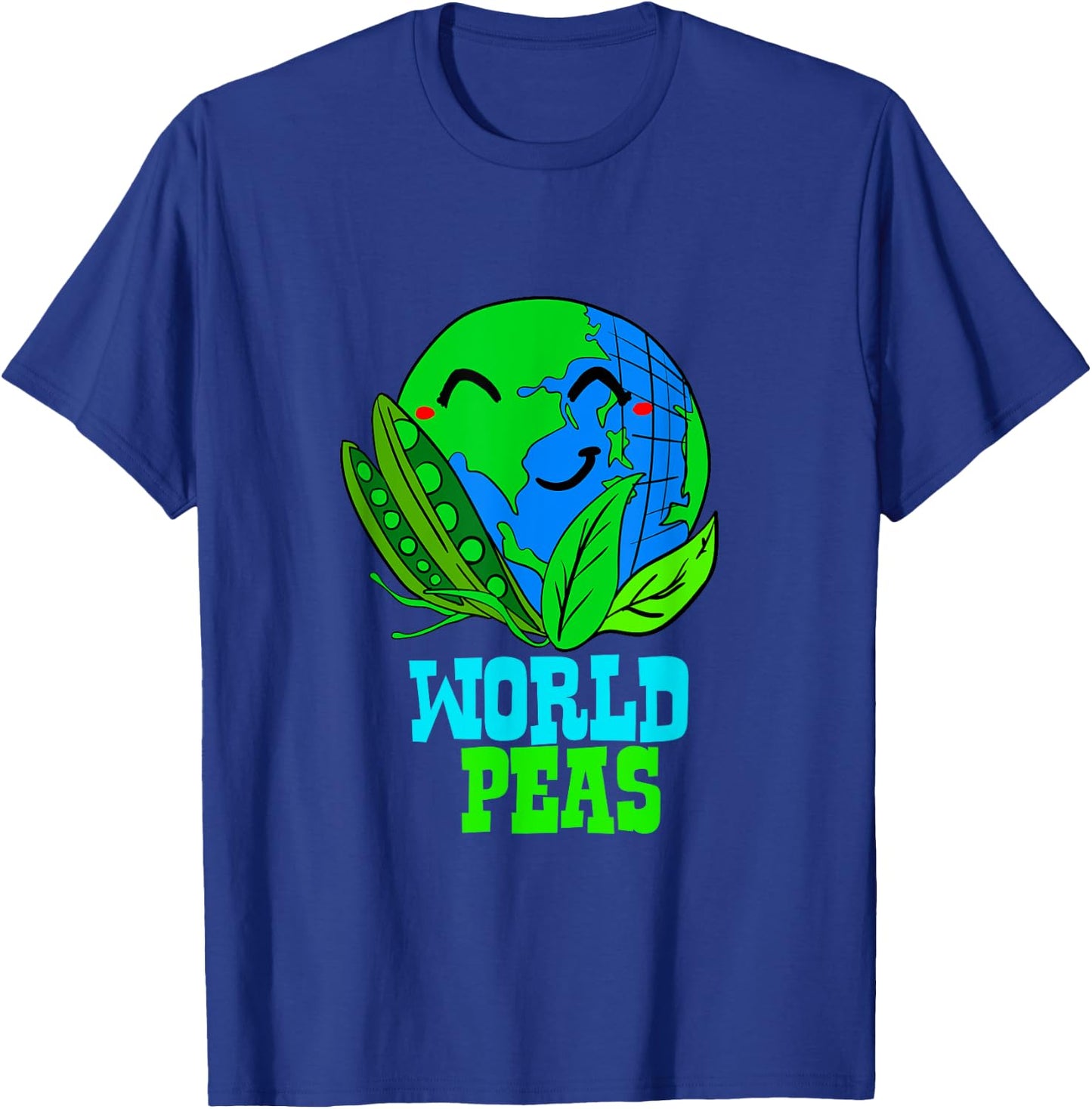 World Peas - Funny World Peace Pun T-Shirt - T-Shirt | Royal