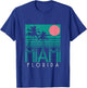 Miami Shirt Vintage Florida America USA Souvenir Surfer T-Shirt - T-Shirt | Royal