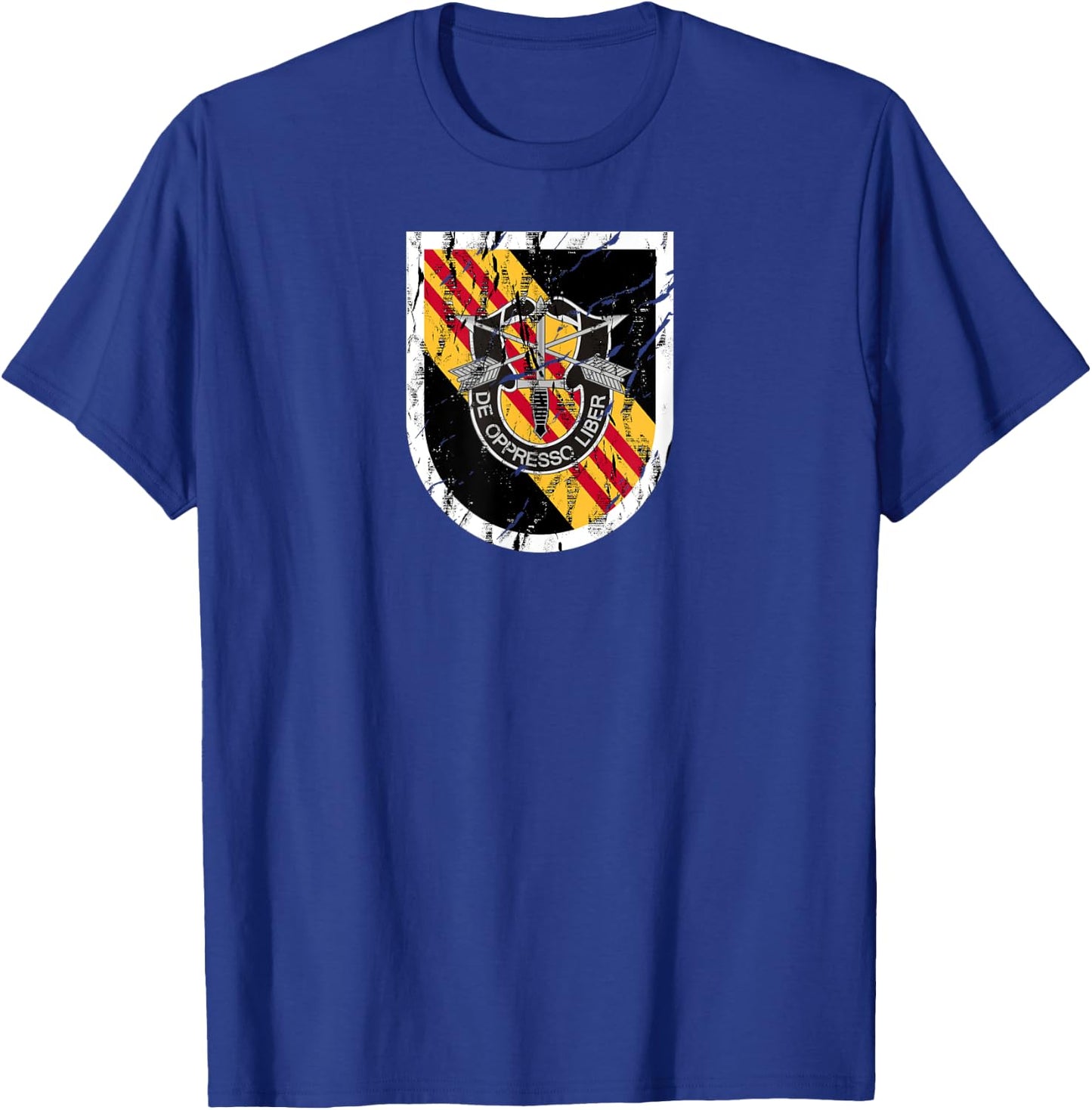 US Special Forces Shirt - 5th Group (SFG) - Distressed T-Shirt - T-Shirt | Royal
